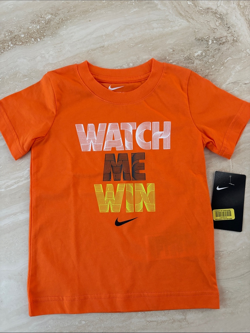 “WATCH ME WIN” NIKE TODDLER TEE SHIRT